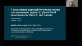 A data science approach to climate change risk assessment applied to pluvial flood occurrences for the United States and Canada 