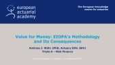Value for Money: EIOPA's Methodology and Its Consequences