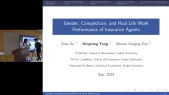 Gender, Competition, and Real Life Work Performance of Insurance Agents