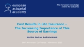 Cost Results in Life Insurance - The Increasing Importance of This Source of Earnings