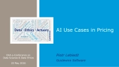 AI Use Cases in Insurance Pricing