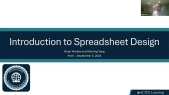 AFDP 2024: Introduction to Spreadsheet Design