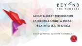 Group Market Termination Experience Study: a Sneak-Peek Into South Africa