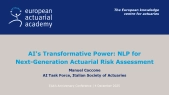 AI's Transformative Power: NLP for Next-Generation Actuarial Risk Assessment