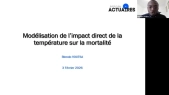 Modélisation de l'impact direct de la température sur la mortalité