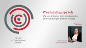 Werkstattgespräch zur neuen privaten geförderten Altersvorsorge