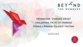 Premium Risk, Standard Error? Challenging the Fit Of Standard